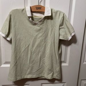 Stripped collard shirt